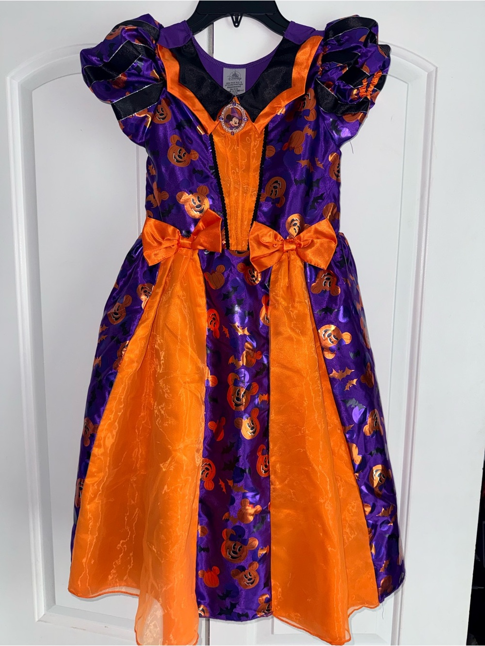 Disney Parks Girls Halloween Minnie Witch Dress Size 7/8 Not So Scary Halloween